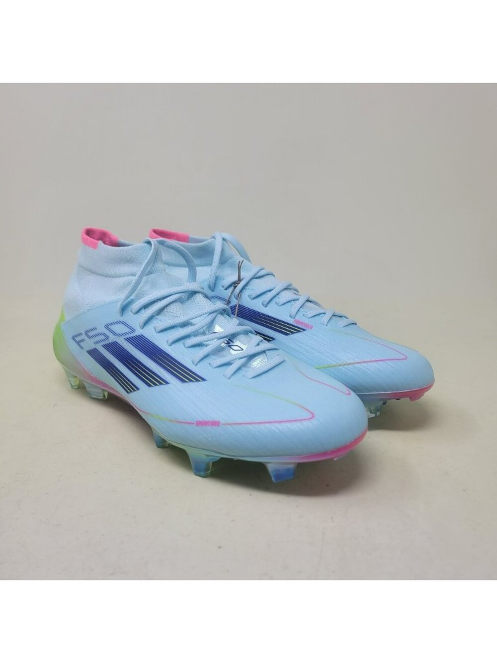 Adidas F50 Elite Mid-Top FG Soccer Cleats Womens Size 5.5 Almost Blue IH0115